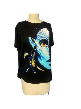 Avatar Way of Water Neytiri Graphic Tee Na’vi Ocean Shirt Black XL